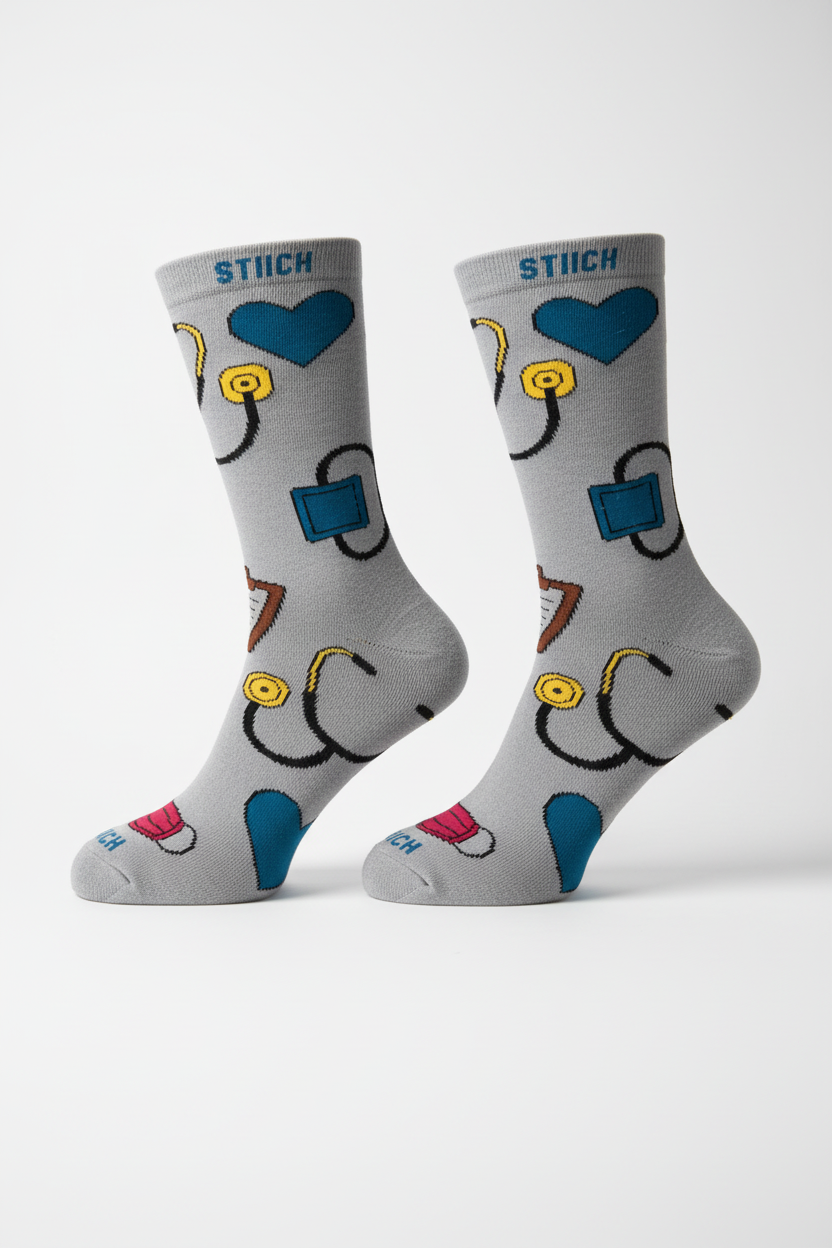 Everyday STIICHFLEX Crew Sock- Smooth